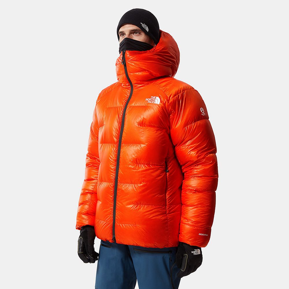 The North Face Parka Mens Australia - The North Face Summit L6 Cloud Red Orange Mountaineering (TBI-